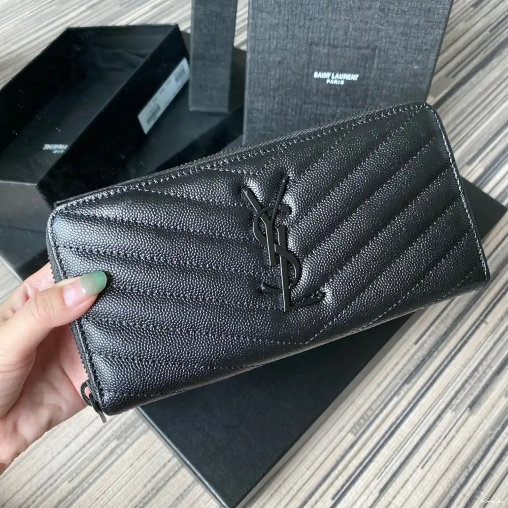 WALLET YSL MONOGRAM ZIPPY 0604